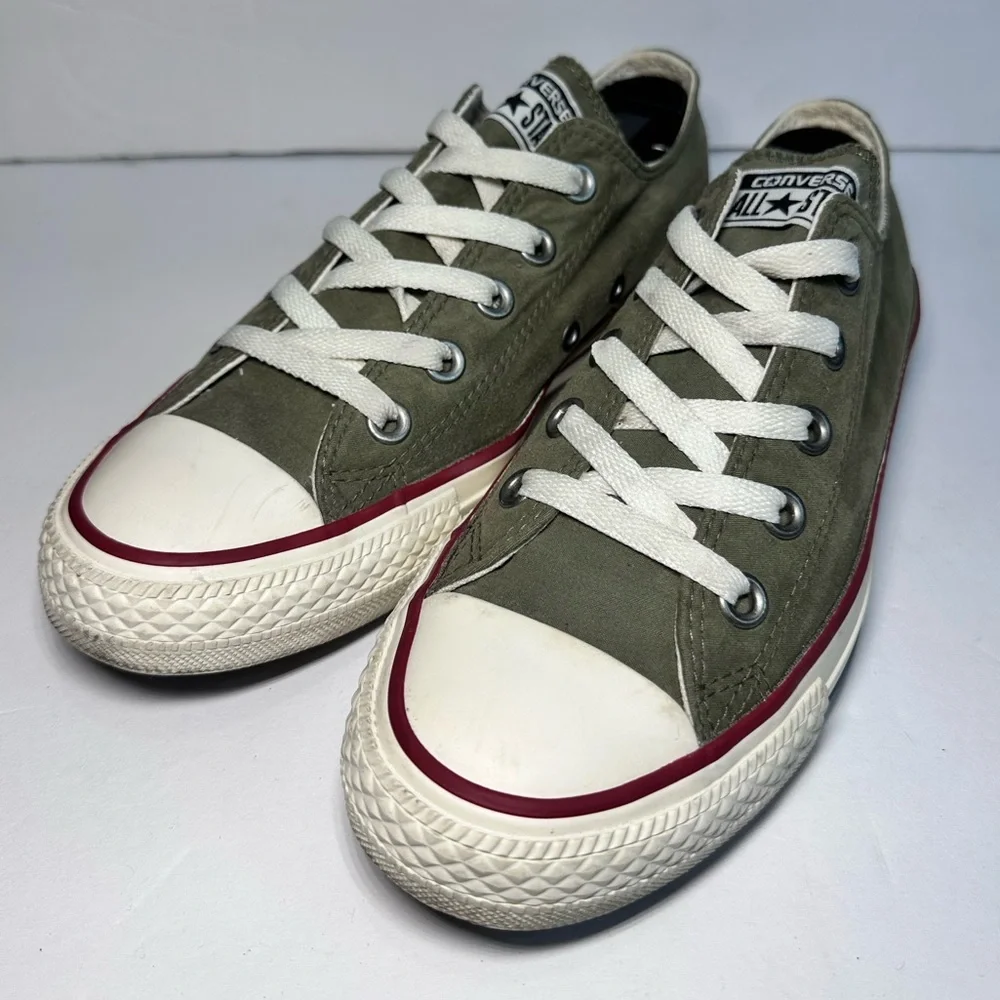 Converse Kids' Olive Green Canvas Sneakers